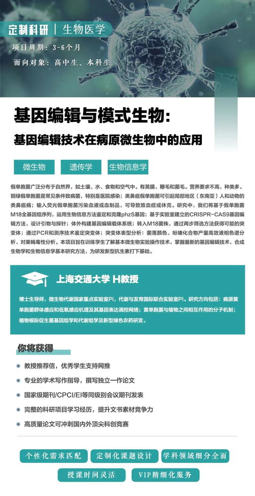 基因編輯技術在病原微生物中的應用及其生物技術研究開發(fā)前景——以上海交通大學微生物遺傳學研究為例