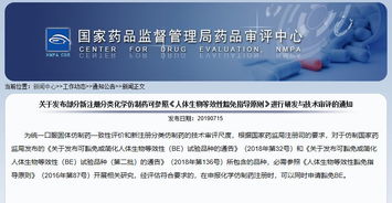 關(guān)于發(fā)布部分新注冊分類化學(xué)仿制藥可參照人體生物等效性豁免指導(dǎo)原則進(jìn)行研發(fā)與技術(shù)審評的通知